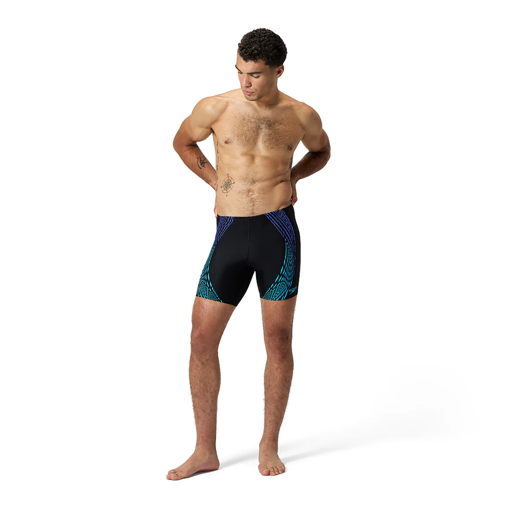 SPEEDO Duo Logo Jammer Men's Swim Shorts - Black - 32 INCHES