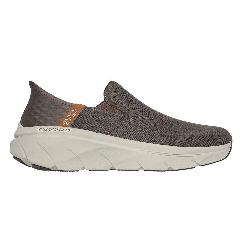 Skechers Slip-ins® Relaxed Fit®: D'Lux Walker® 2.0 — цвет коричневый, размер US 10, Reeler Men's Lifestyle Shoes