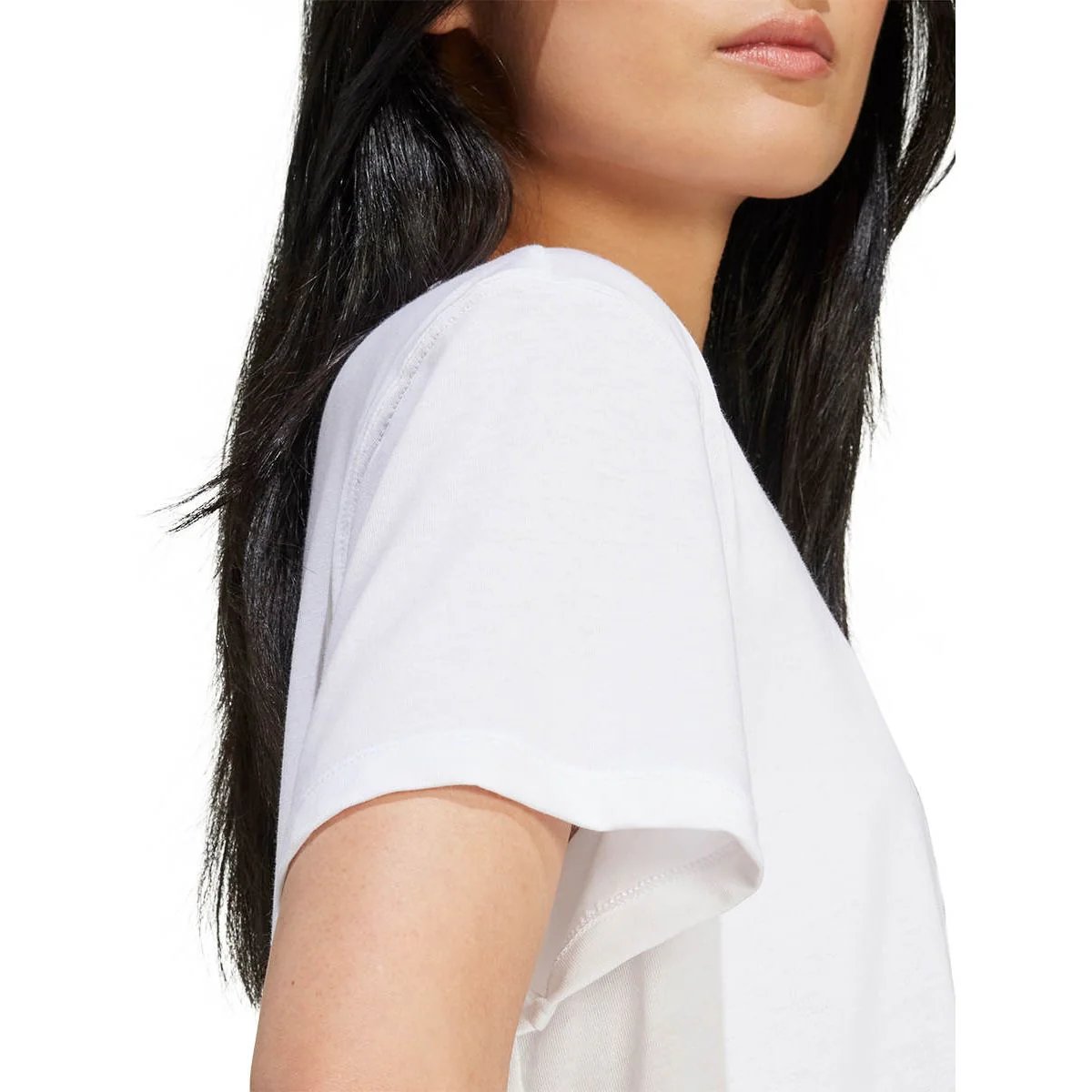 Женская футболка Adidas Originals Adicolor Trefoil Boxy — цвет белый, размер 2XS (азиатский размер)