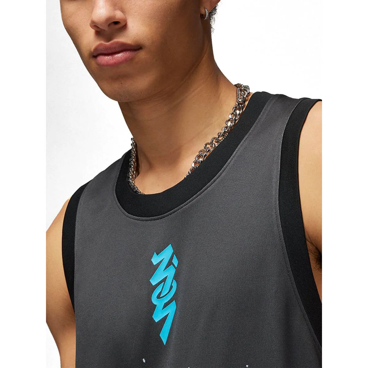 NIKE Zion Men's Basketball Tank - Grey - 2XL (US SIZE)