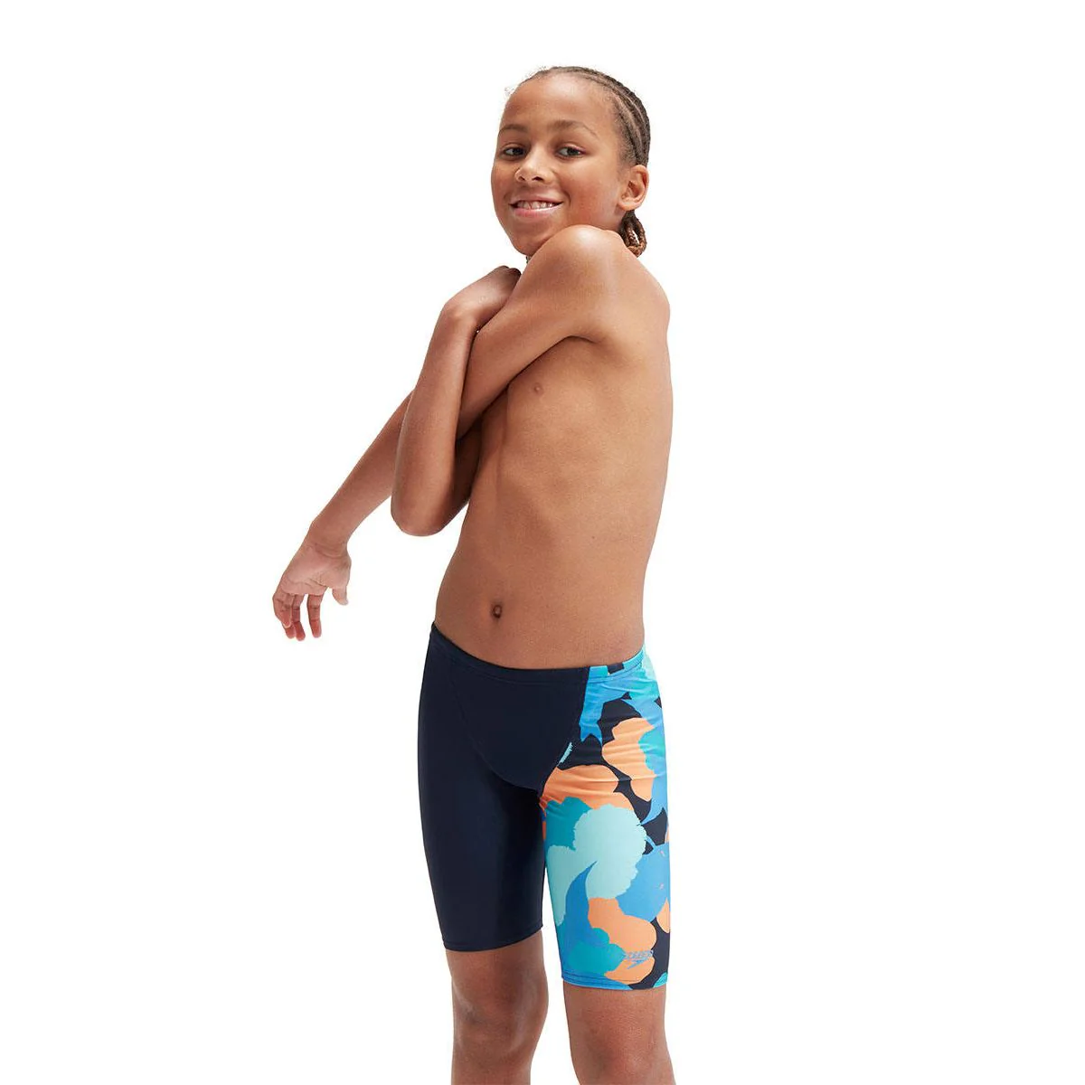SPEEDO Digital Allover V Cut Jammer Boys Swim Shorts - Blue - 11-12 YEARS