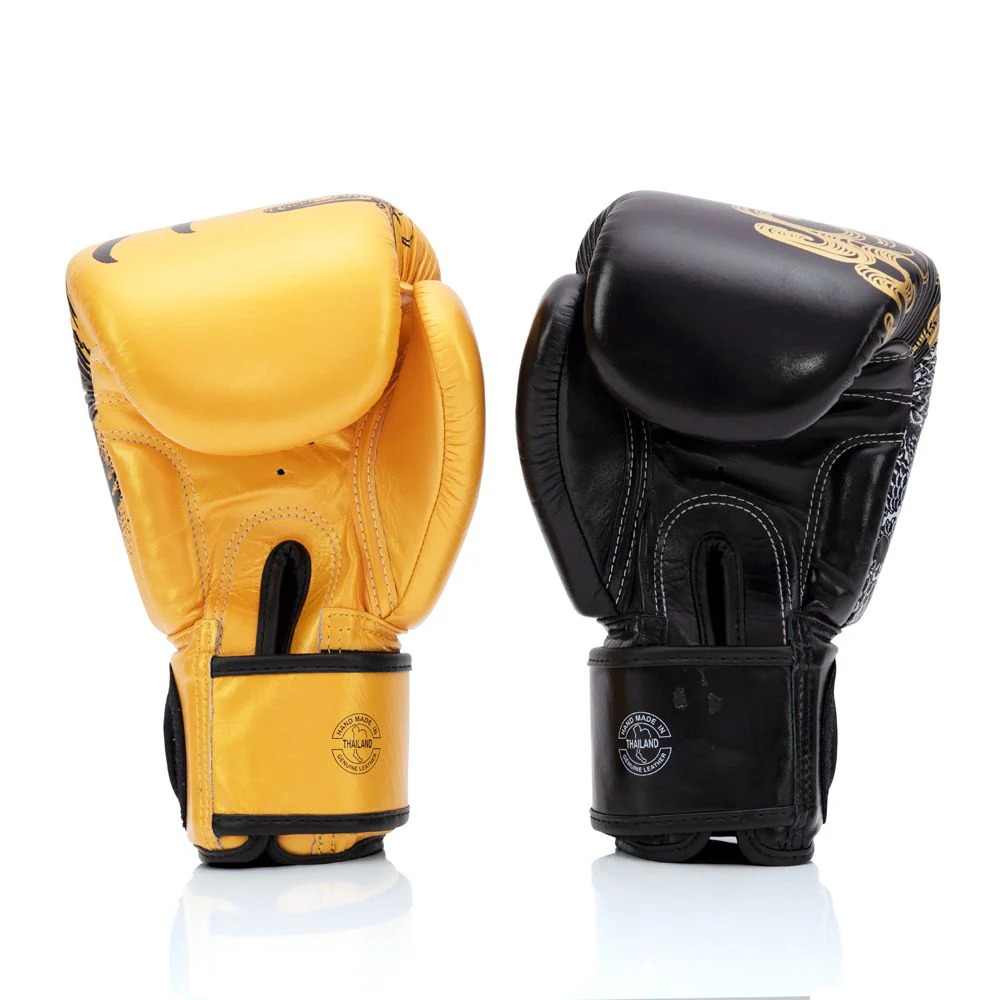 "Harmony Six" Boxing Gloves - Gold - Gold - 10 oz