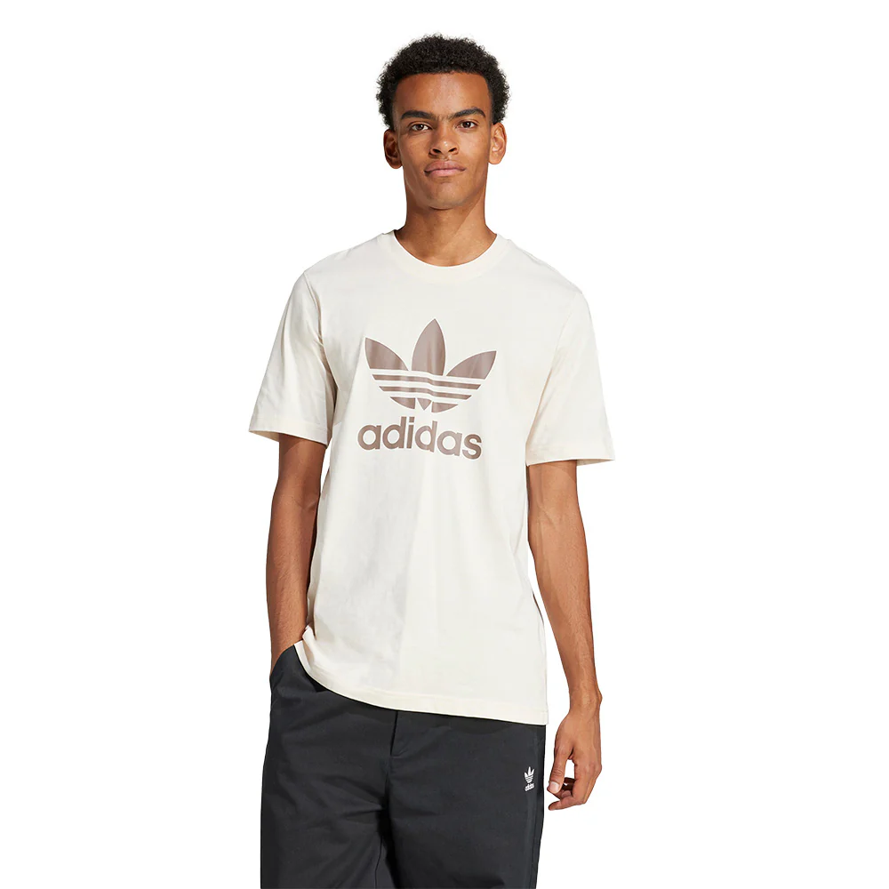 ADIDAS ORIGINALS Adicolor Trefoil Men's T-Shirt - Beige - 2XL (ASIAN SIZE)