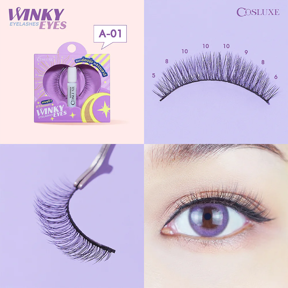 Cosluxe Winky Eyes Eyelashes - #No.A-01