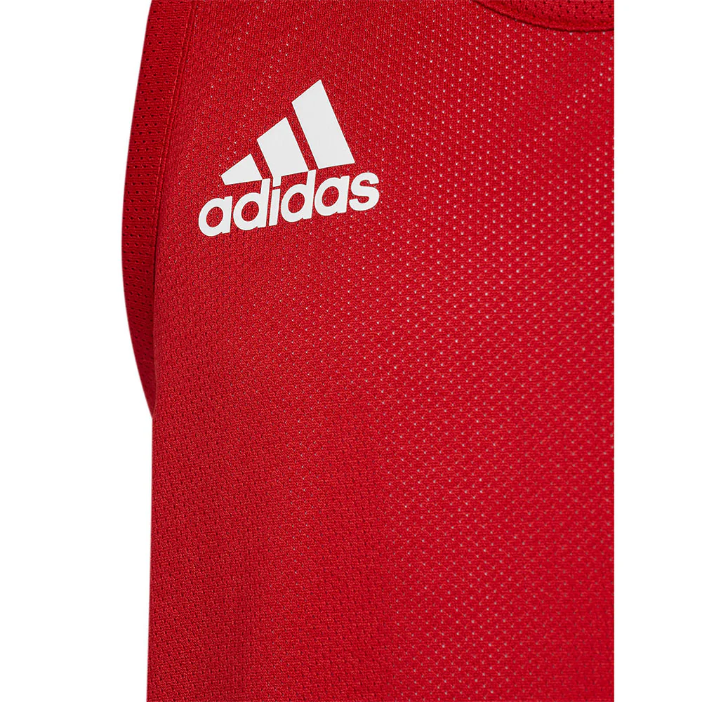 Детская джерси Adidas 3 г Speed Reversible Basketball — цвет красный, размер 128 CM