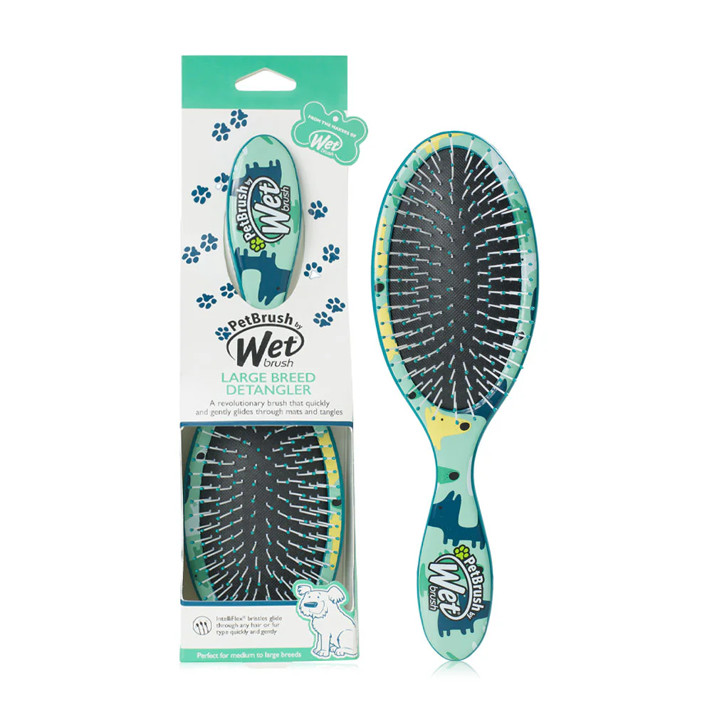 Wet Brush Pet Large Breed Detangler Dog Camo 1pc