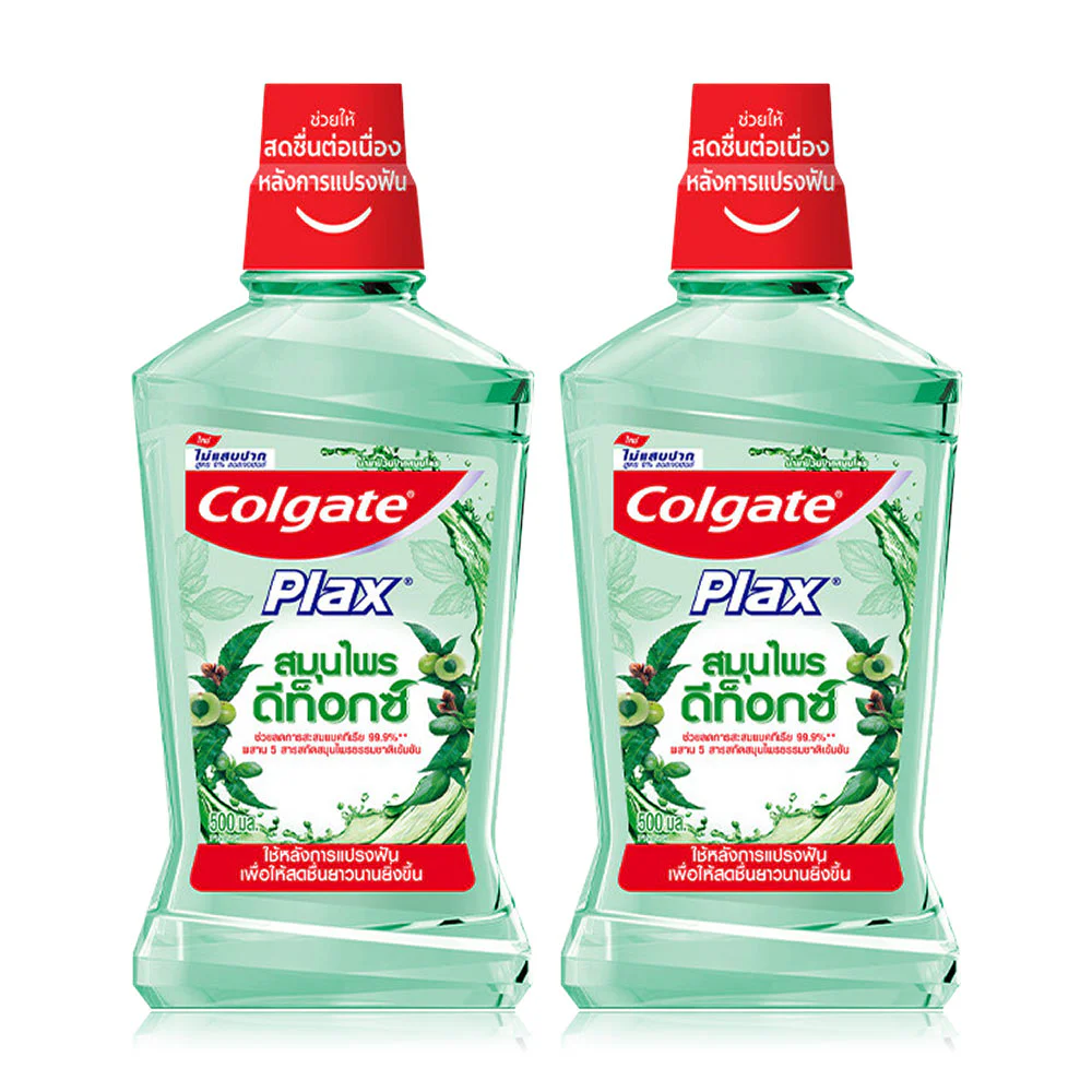 Ополаскиватель для рта Colgate Plax Herbal Detox [750 мл x 2 шт]