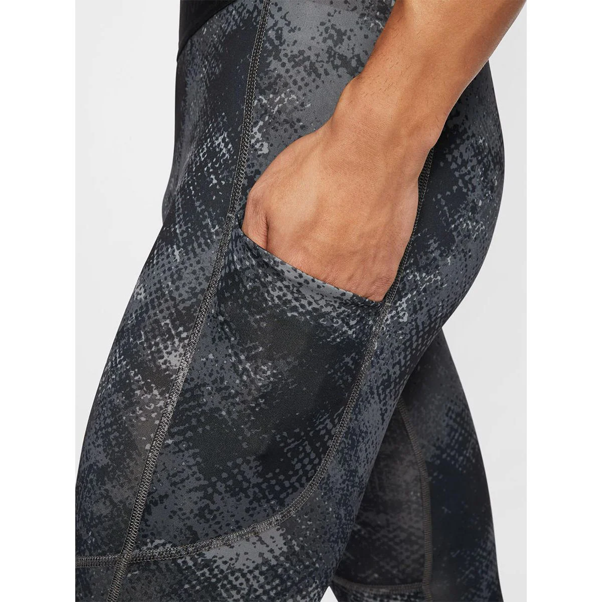 NIKE Pro Camo Men's Compression Pants - Black - L (ASIAN SIZE)