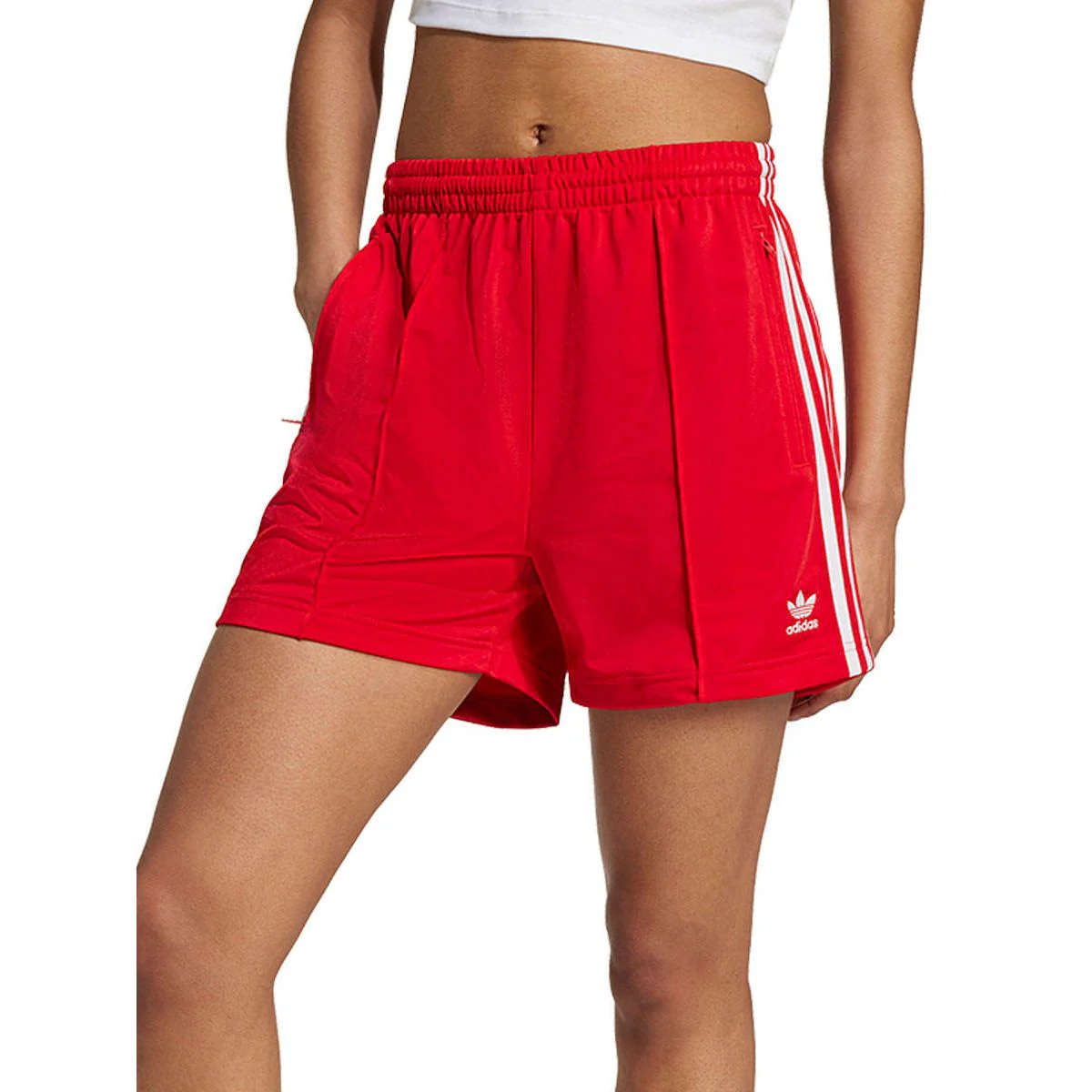 Женские повседневные шорты Adidas Originals Firebird — цвет красный, размер L (азиатский размер)