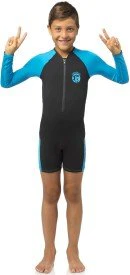 CRESSI Little Shark Shorty Wetsuit Black/Blue 2mm - Black - Y 11