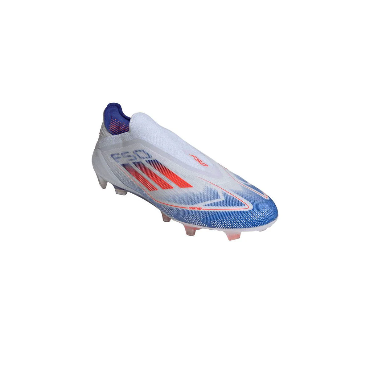 Мужские футбольные бутсы Adidas F50 Elite Laceless Fg — цвет белый, размер UK 10
