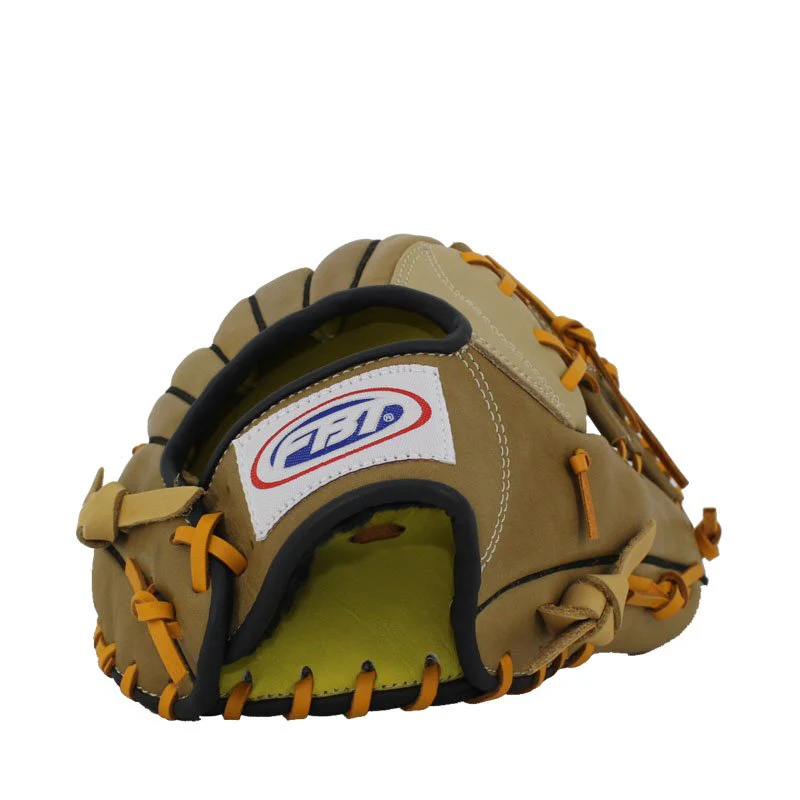 FBT Softball Gloves ถุงมือซอฟบอล I-Web 11.25 นิ้ว หนังแท้ Brown 74428 - Brown - 