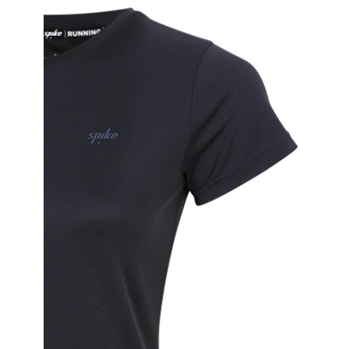 SPIKE SP24RUTSW023 Women's Running T-Shirt - Black - L (US SIZE)