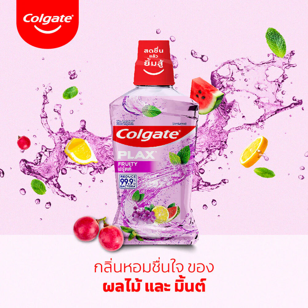 Colgate Plax Fruity Mouthwash [750 мл x 2pcs] — Fruity