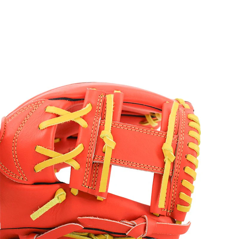 FBT Softball Gloves ถุงมือซอฟบอล Two-Piece 11.75 นิ้ว หนังแท้ Orange74426 - Orange - One size