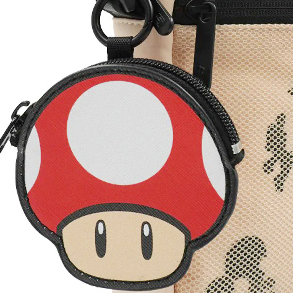 SKECHERS Nintendo Super Mario Mini Unisex Crossbody Bag - Cream - ONE SIZE