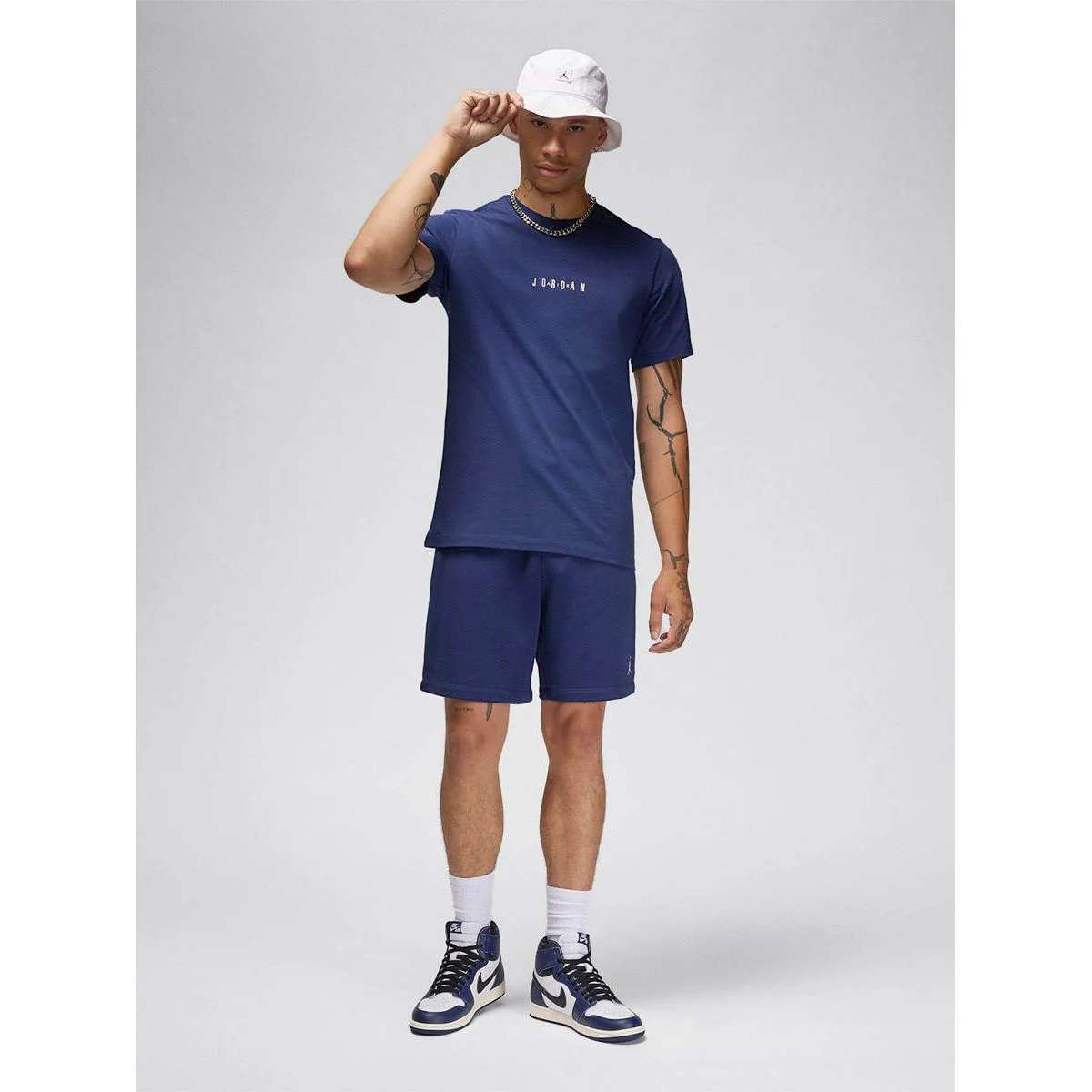 Мужская футболка Nike Jordan Air Basketball — цвет синий, размер 2XL (американский размер)