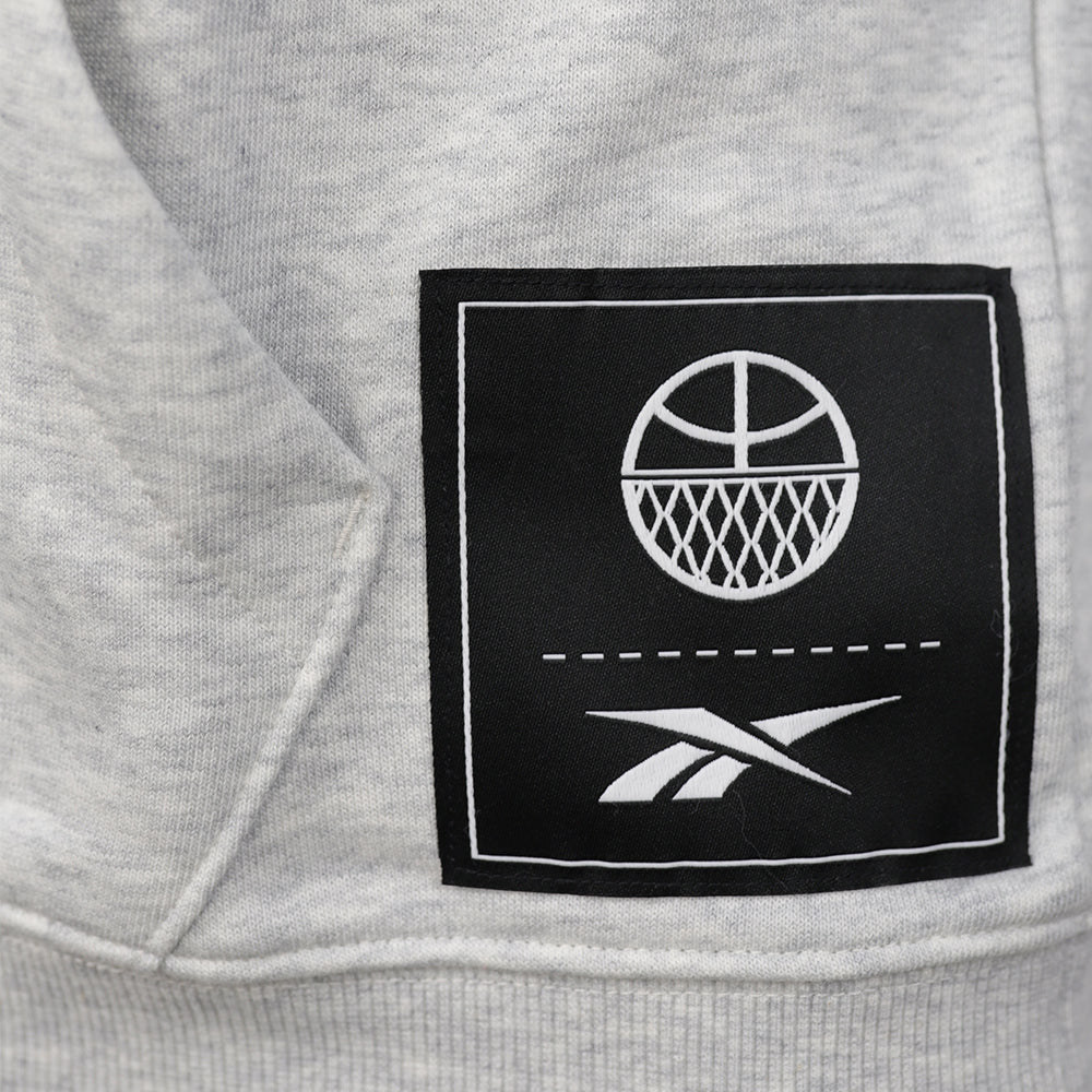 REEBOK ID Basketball Men's Hoodie - Grey - L (US SIZE)