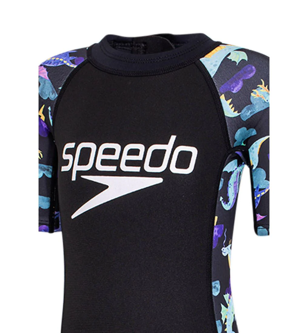 SPEEDO Neoprene Boys Swimwear - Black - 2 YEARS