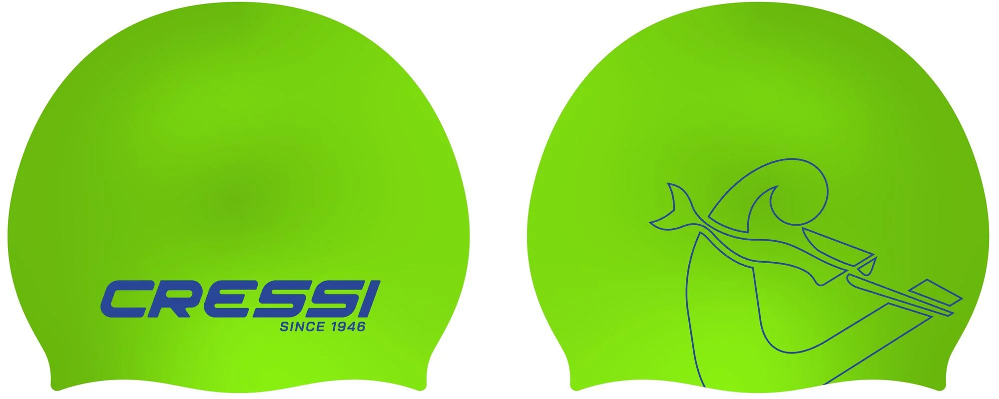 CRESSI Ricky Jr Swim Cap - Multi color - One Size - Azure