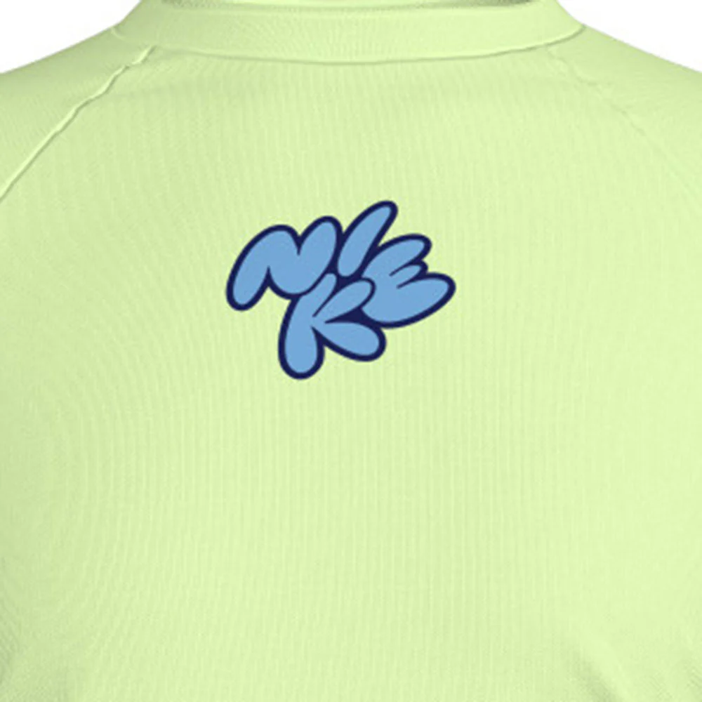 NIKE Long-Sleeve Hydroguard Girls Rashguard - Green - L (US SIZE)