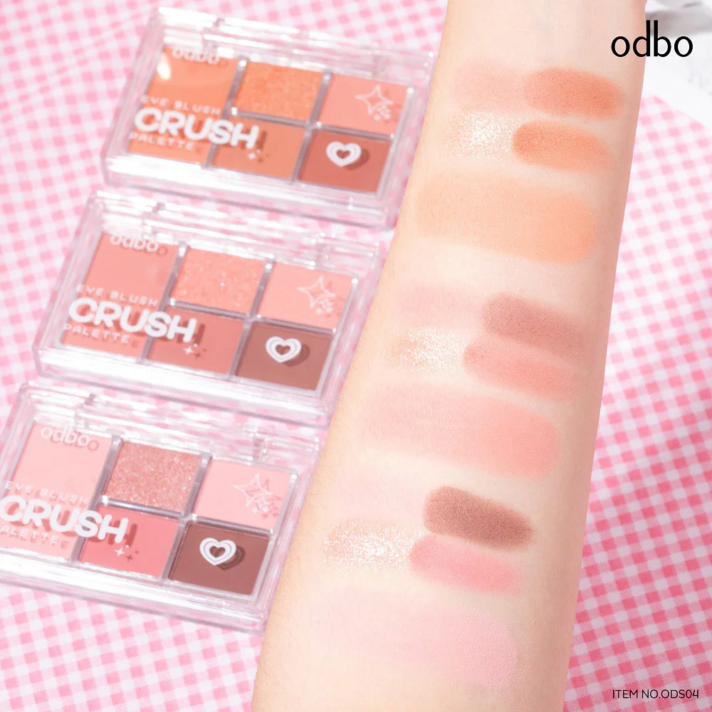 Odbo Eye Blush Crush Palette — ODS04-01, 6 г