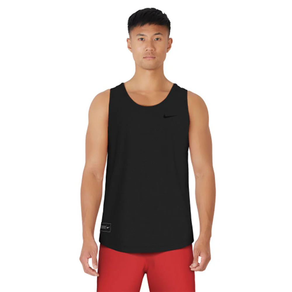 NIKE Mesh Men's Swim Tank - Black - L (US SIZE)