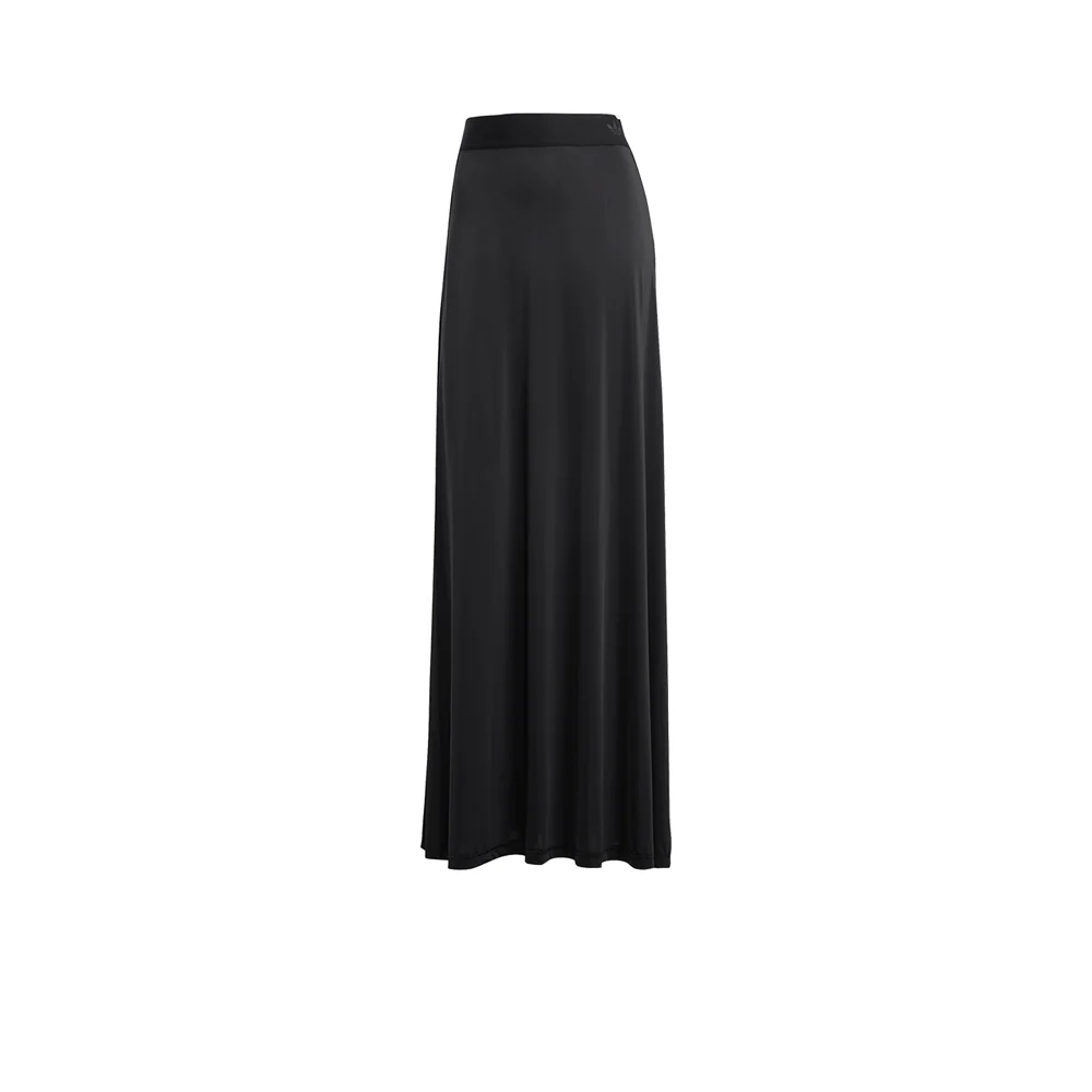 ADIDAS ORIGINALS Adicolor Sheer 3-Stripes Long Women's Skirt - Black - 2XS (ASIAN SIZE)