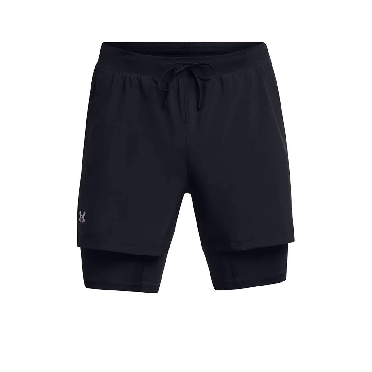 UNDER ARMOUR Launch 2-in-1 5" Men's Running Shorts - Black - L (US SIZE)