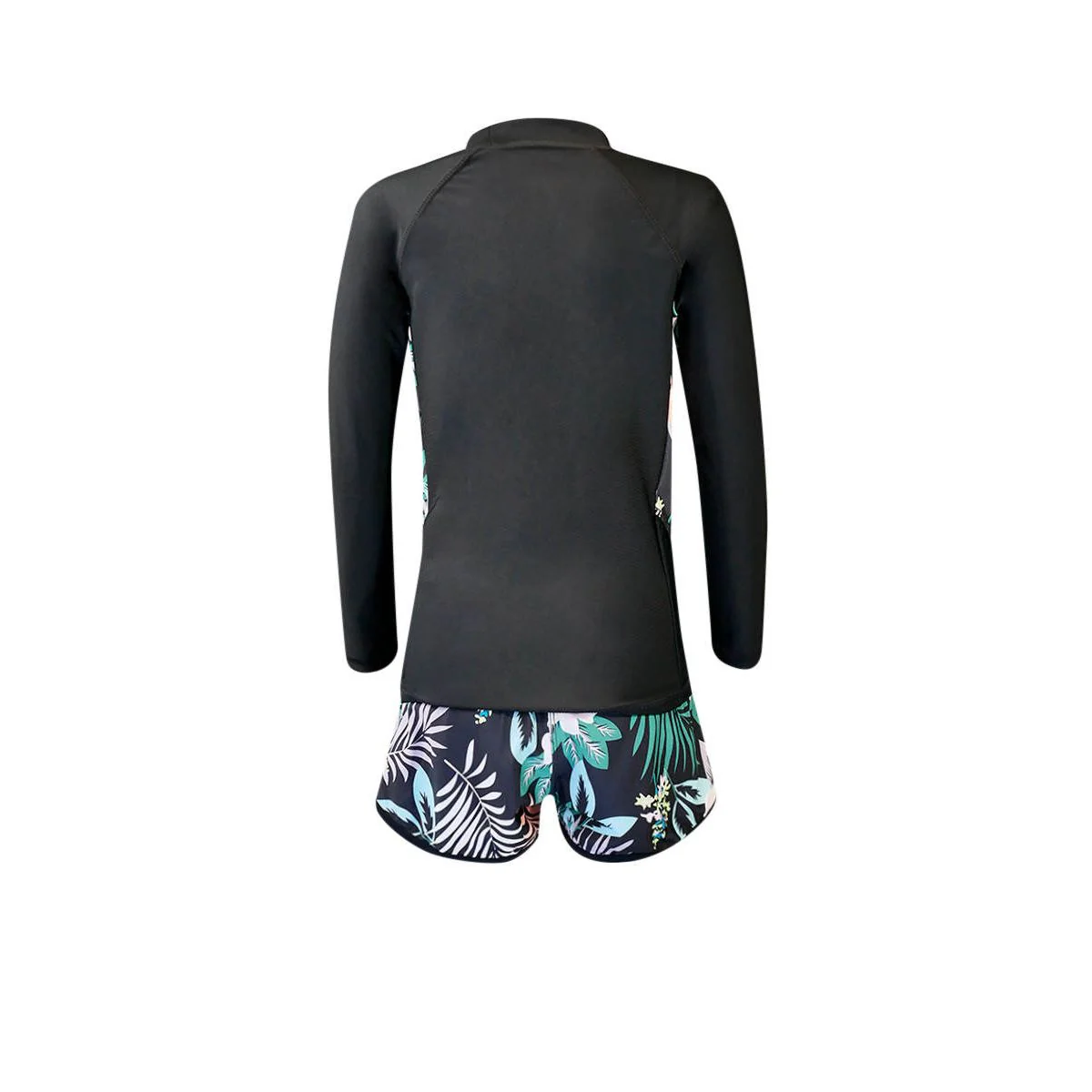 HIGHCLUB UPF-G07 Girls Swimsuit - Black - US 10