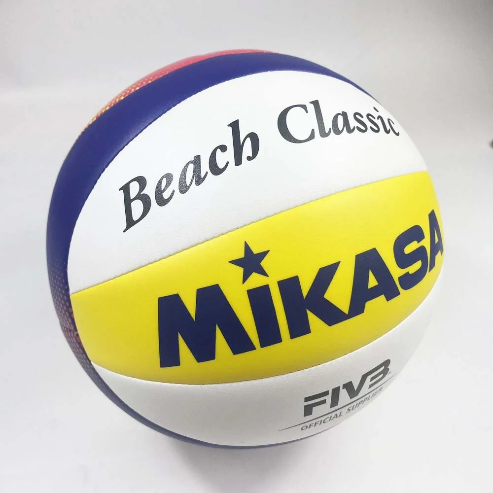 Mikasa วอลเลย์บอลชายหาด BV552C วอลเลย์บอล หนังเย็บ TPU Soft Cover - Multi color - Standard Volleyball Size