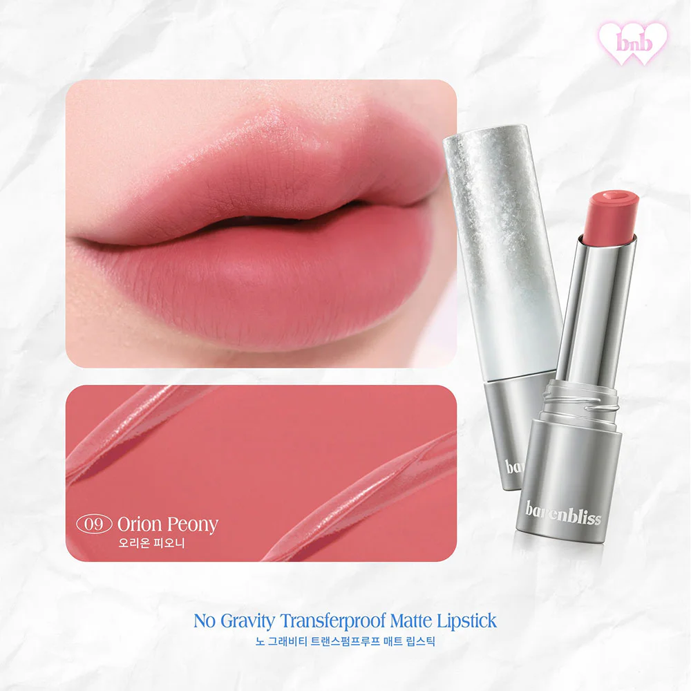 Barenbliss No Gravity Transferproof Matte Lipstick 3g