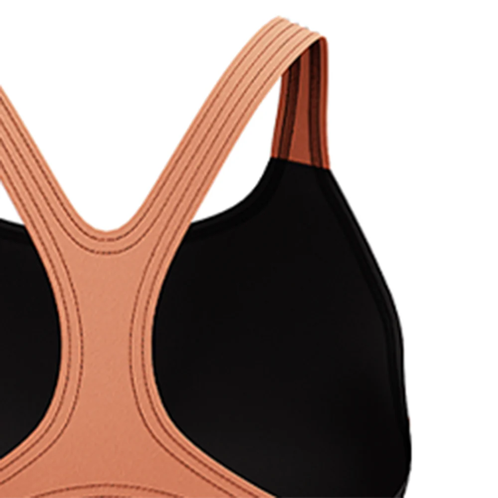 SPEEDO Medley Logo Medalist Girls Swimsuit - Black - 11-12 YEARS