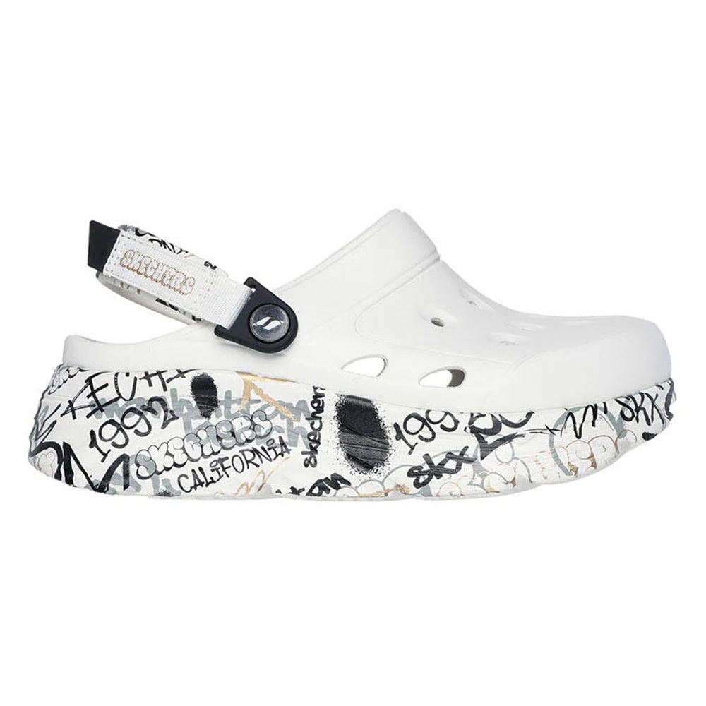 Skechers Foamies Max Cushioning — цвет белый, размер US 10, Wildstyle Women's Sandals