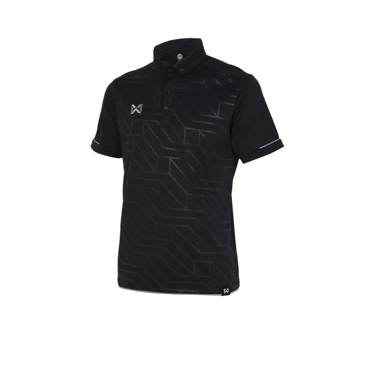 WARRIX Vividus Unisex Polo Shirt - Black - 2L (US SIZE)
