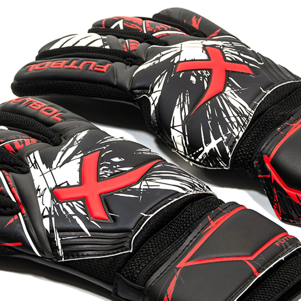 FUTBOLX Shot-Stopper Unisex Goalkeeper Gloves - Black - GLOVES 10