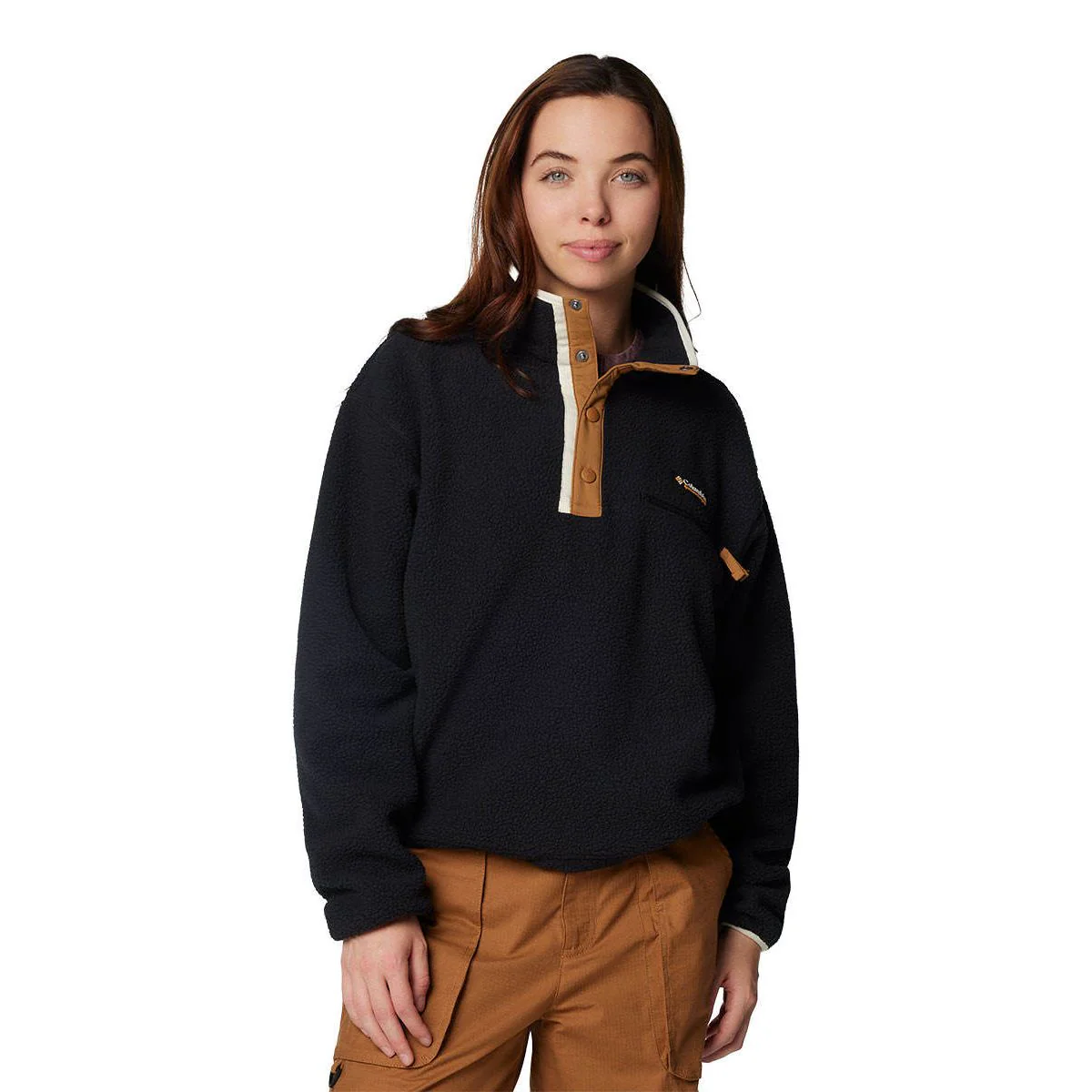 COLUMBIA Helvetia™ II Cropped Half Snap Women's Sweatshirt - Black - L (US SIZE)