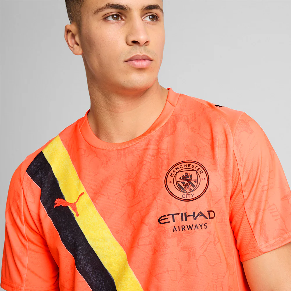 PUMA KidSuper x Manchester City Men's Football Jersey - Orange - 2XL (UK SIZE)