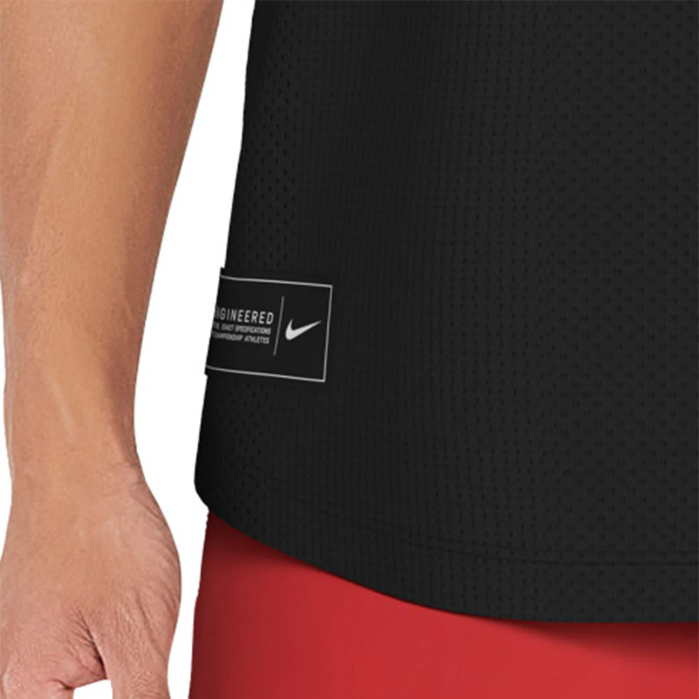 NIKE Mesh Men's Swim Tank - Black - L (US SIZE)