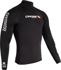 CRESSI Dive Center Man Rash Guard Long Sleeve - Black - 2XL