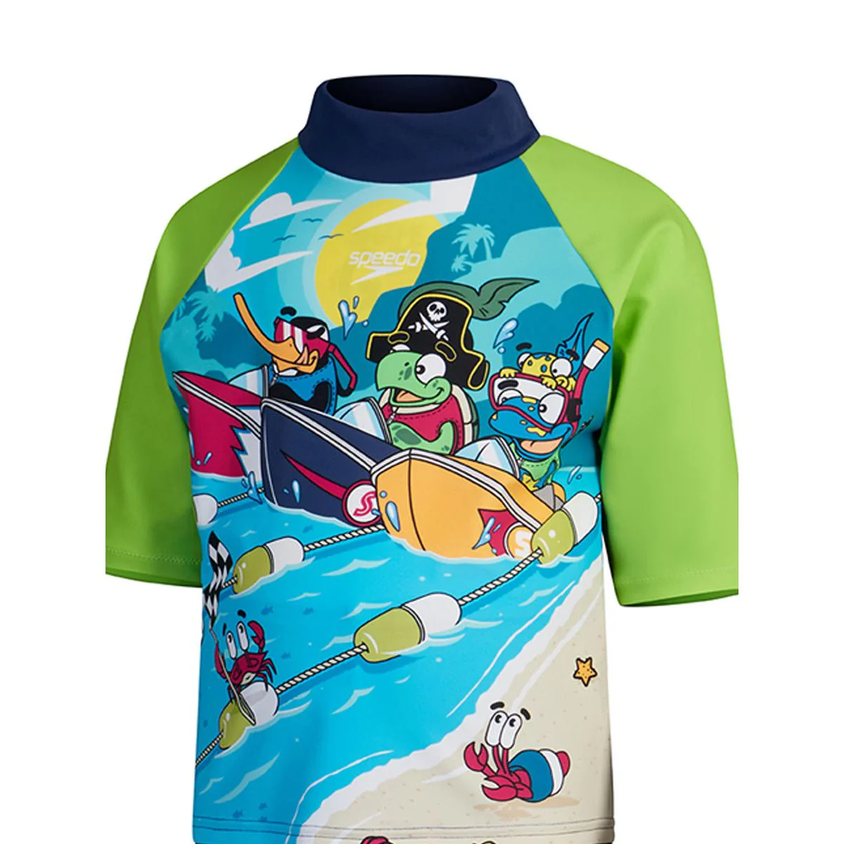 SPEEDO Learn To Swim Sun Protection Boys Rashguard Set - Blue - 2 YEARS