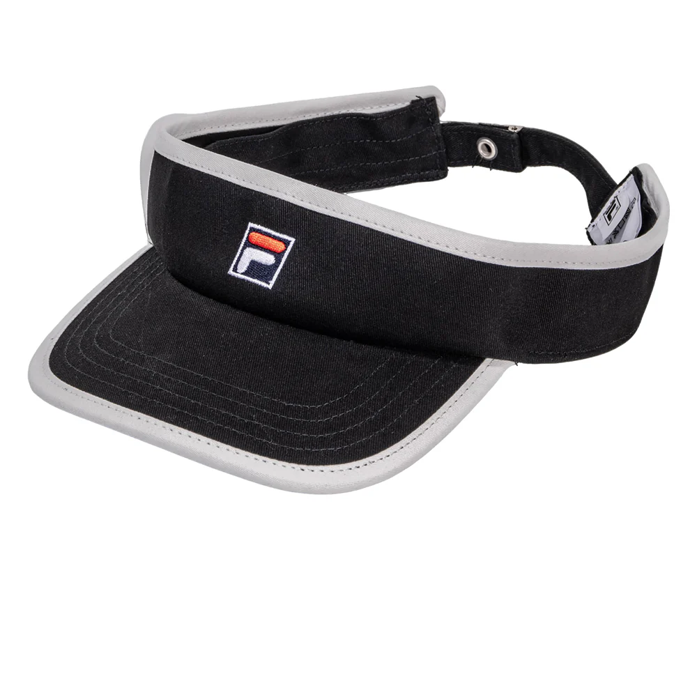 FILA Black Unisex Visor - Black - ONE SIZE