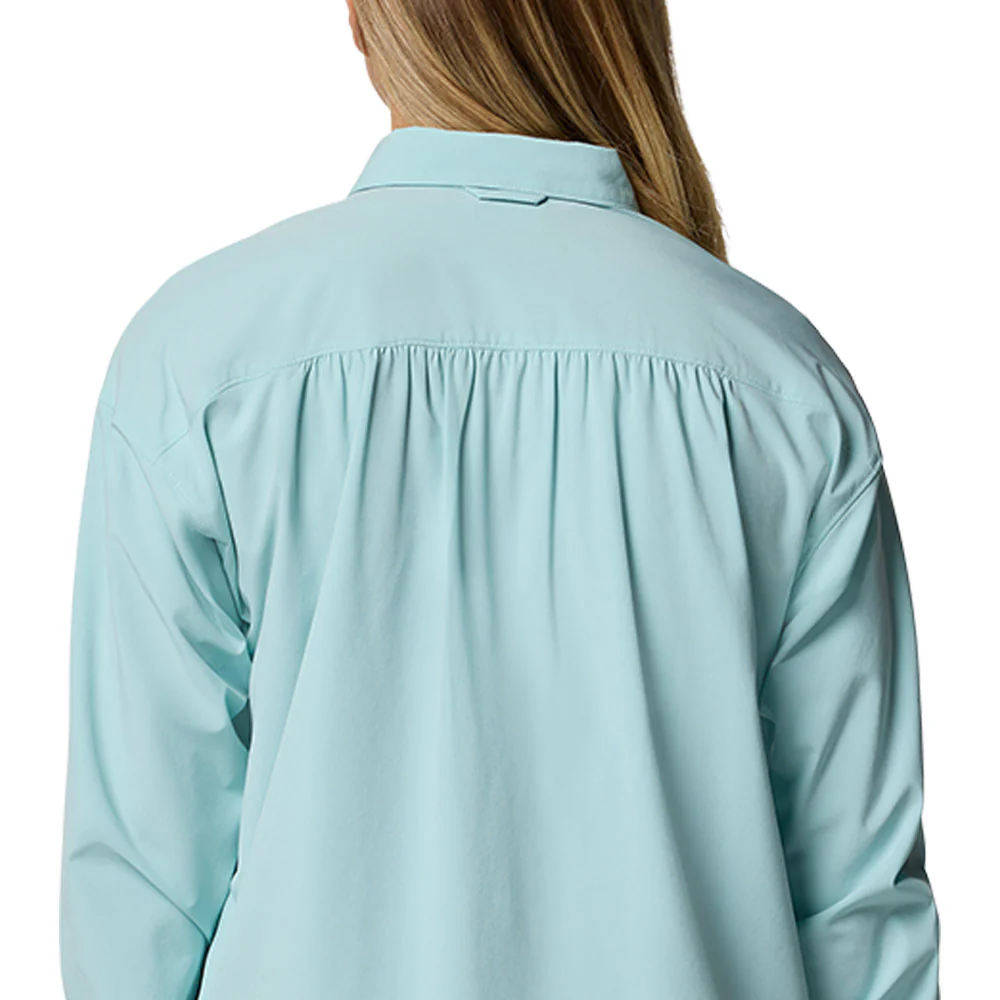 COLUMBIA Boundless Trek™ II Long Sleeve Women's Hiking Shirt - Blue - L (US SIZE)