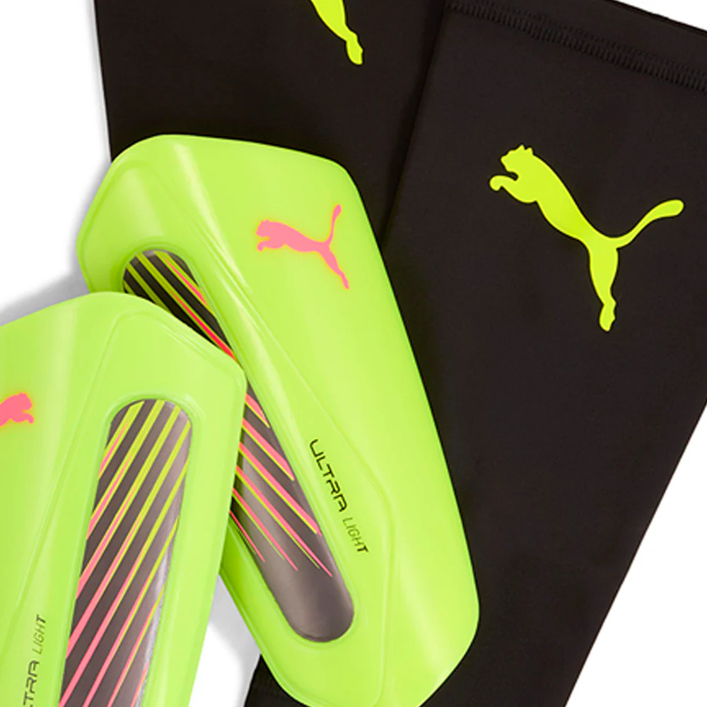 Puma Ultra Light Men's Football Shinguards — цвет желтый, размер M (UK SIZE)