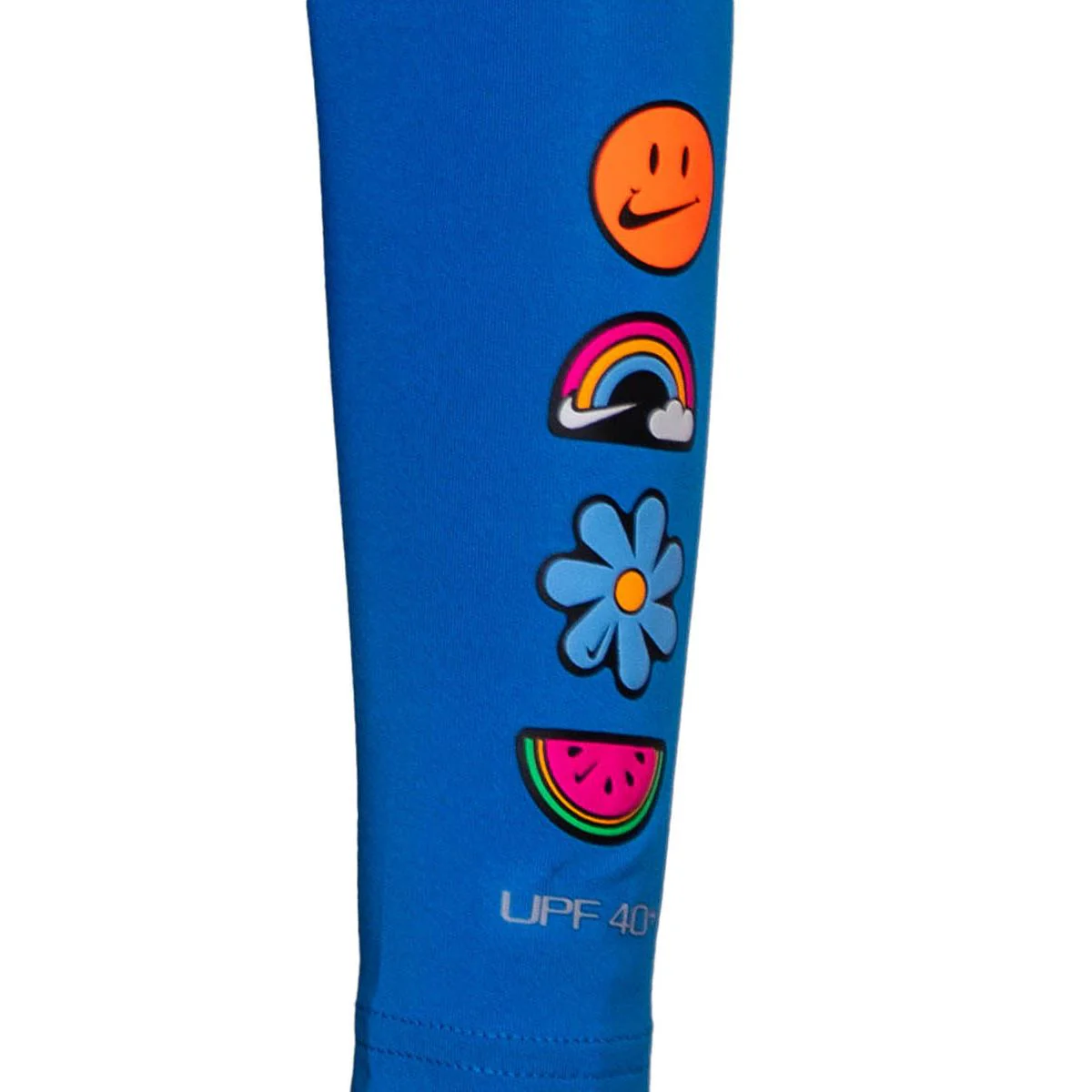 NIKE Swim Charms Girls Rashguard - Blue - L (US SIZE)