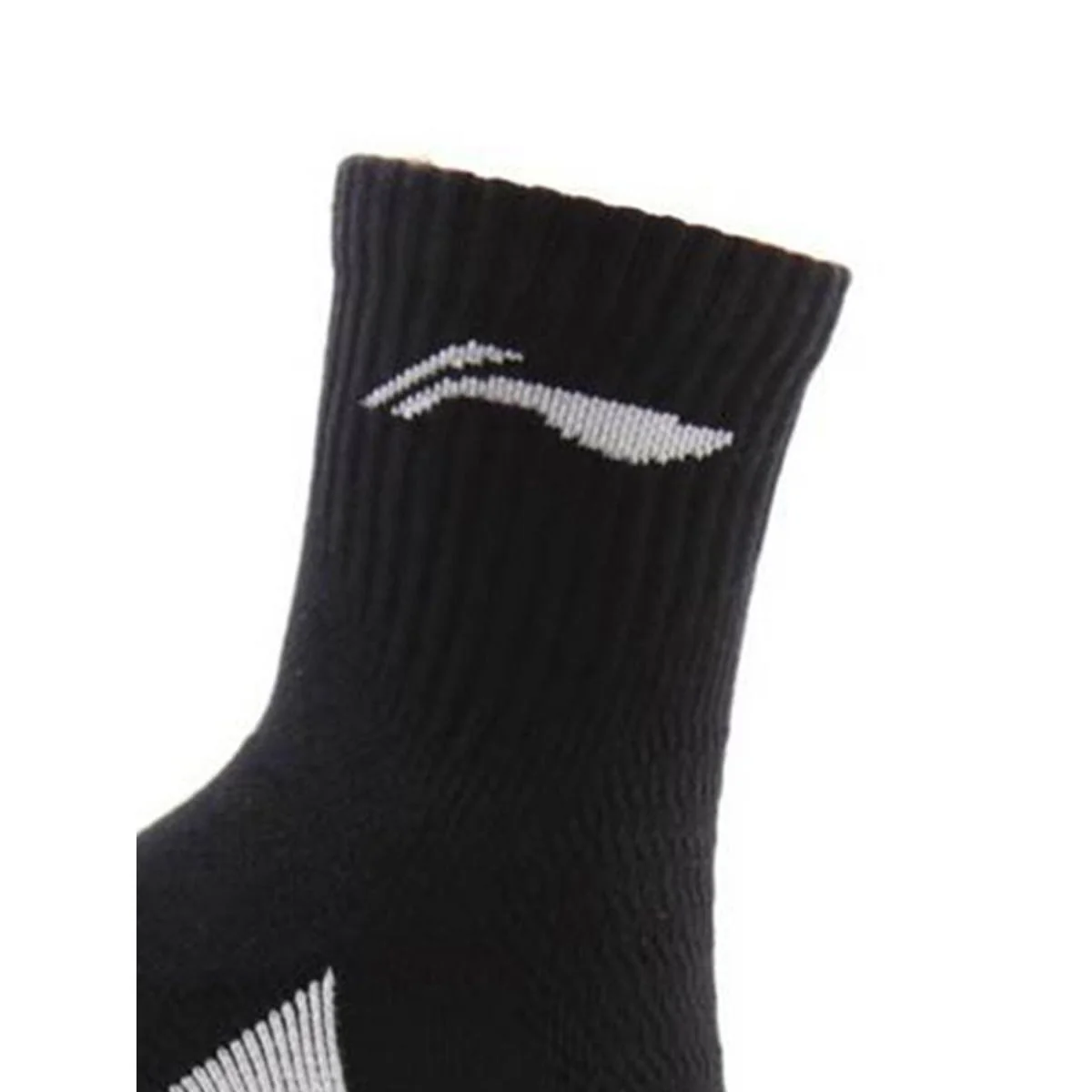 LI-NING AWLR234-4 Unisex Badminton Socks - Black - ONE SIZE