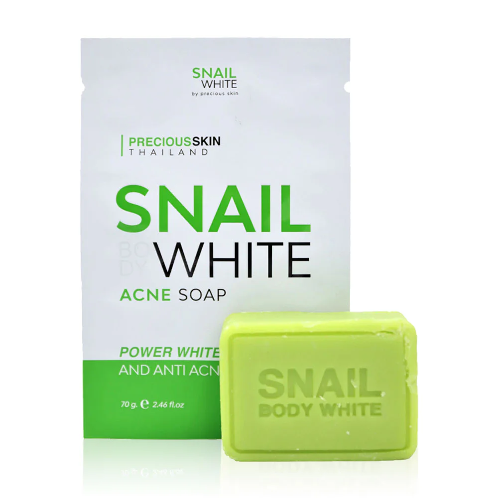 Precious Skin Thailand Snail Face&Body White Acne Soap 70g
