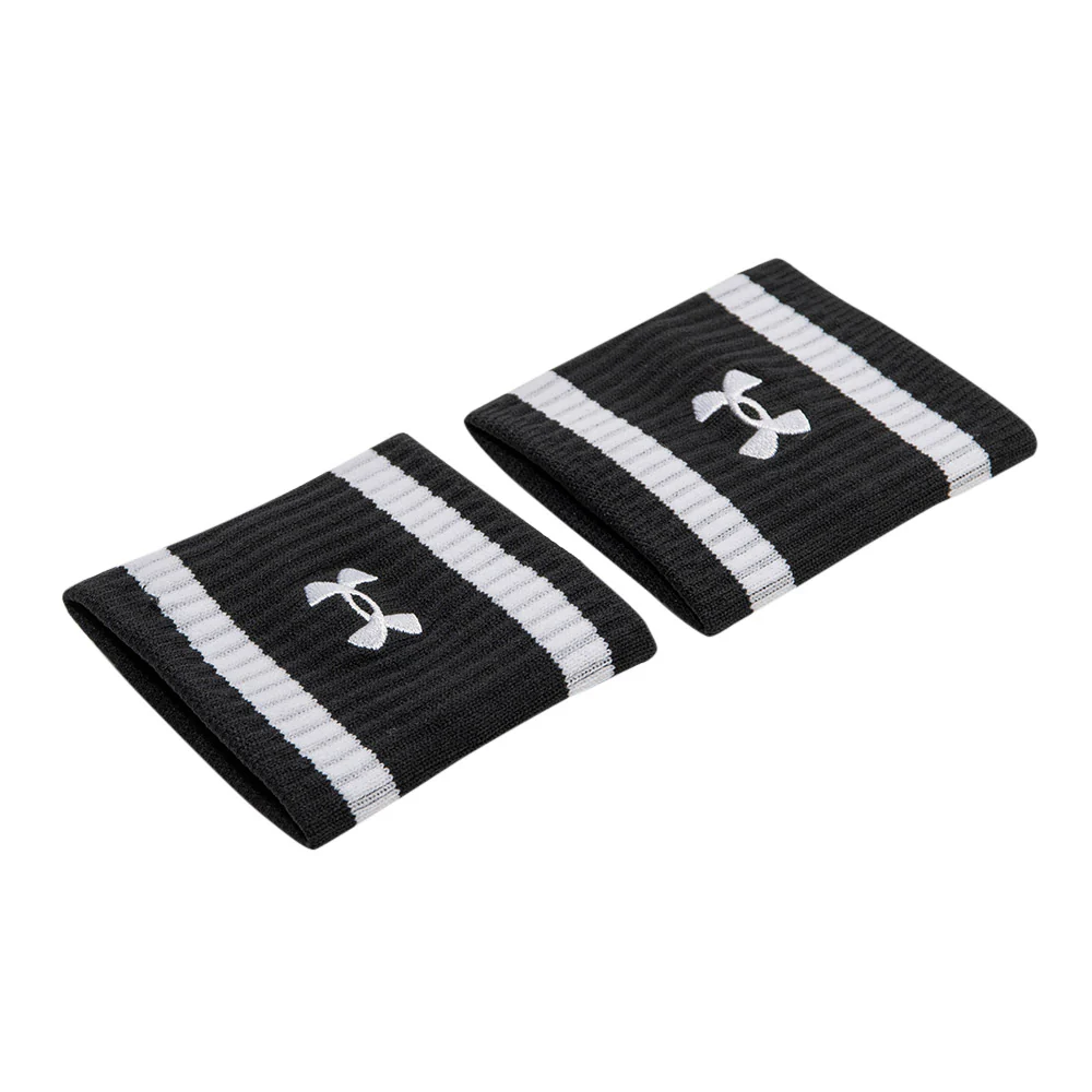 UNDER ARMOUR Lightweight Terry Unisex Wristbands - Black - ONE SIZE