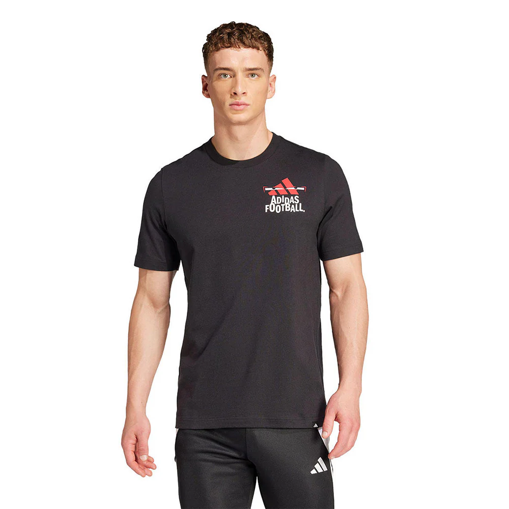 ADIDAS Football Graphic Men's Football T-Shirt - Black - 2XL (UK SIZE)