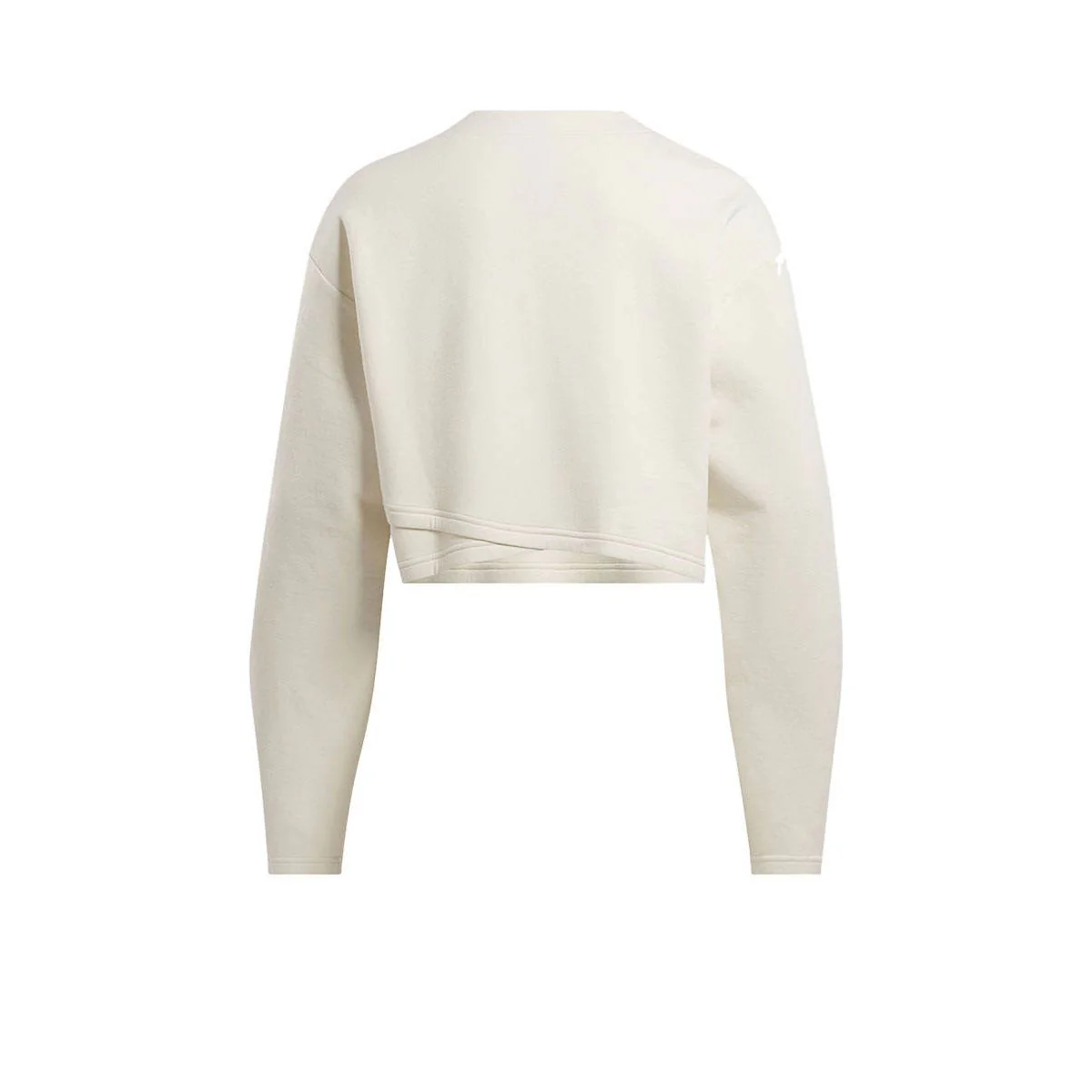 REEBOK Active Collective DREAMBLEND Mid-Layer Women's Sweatshirt - Cream - L (US SIZE)